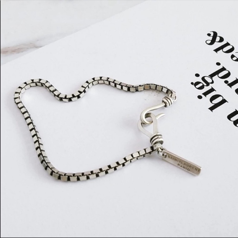NEW CHAIN 925 STERLING SILVER BRACELET, NICE BRACELET, CUTE BRACELET - Picture 6 of 7